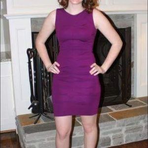nicole miller purple dress